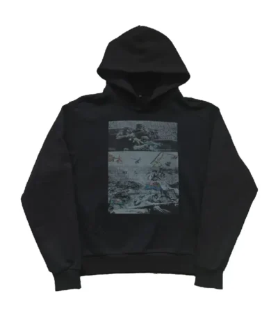 Flower Hoodie Black (2)