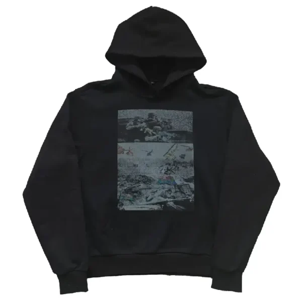 Flower Hoodie Black (2)