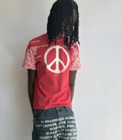 Peace T Shirt Red (1)